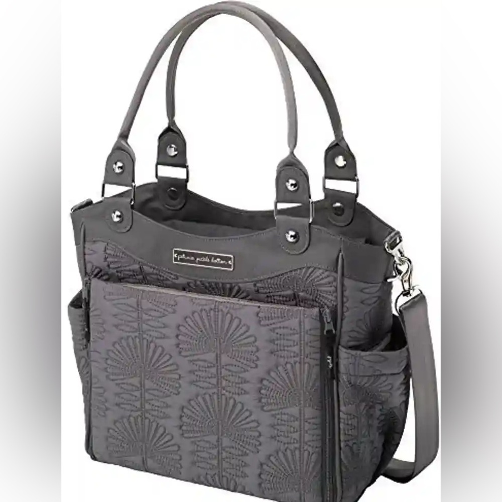Petunia Pickle Bottom City Carryall Paris- Gray